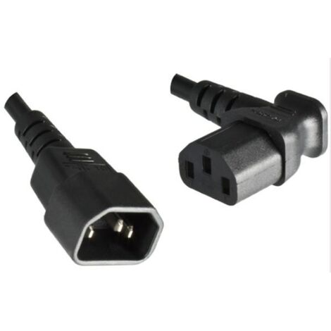 MicroConnect 1.8m C13-C14 - 1,8 m - Male connector / Male connector - Coupleur C13 - Coupleur C14 - Noir (PE040618A)