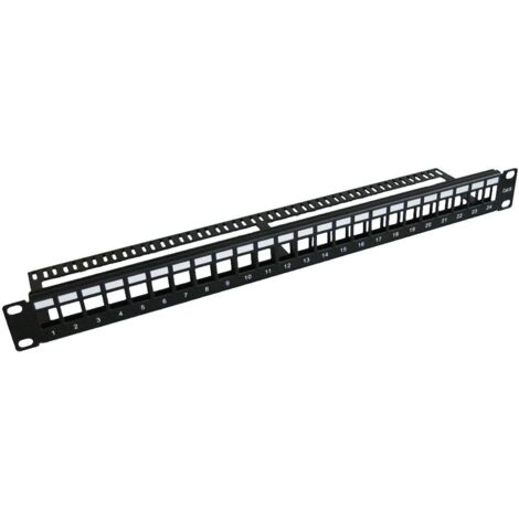 MicroConnect 19" Blanko-Patchpanel, 24 Ports, PP-004BLANK