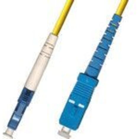 Microconnect 1m, LC/UPC - SC/UPC cable de fiber optic OS2 Gelb