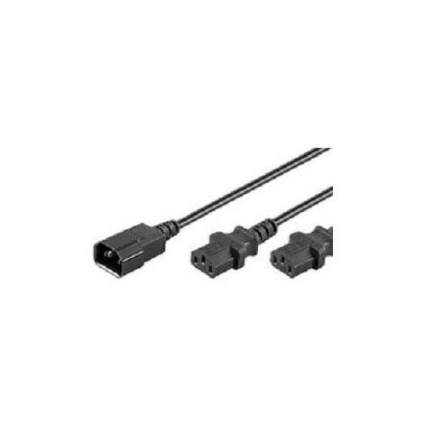 Microconnect 3m C13/C14 - Câble (3 m, connecteur mâle/connecteur femelle,  coupleur C13, coupleur C14, 230