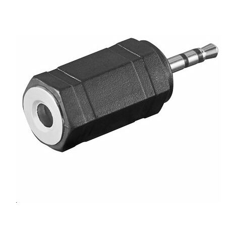 Microconnect 2,5 mm - 3,5 mm, M-F 3,5 mm nero - Adattatore di cavo (M-F, 2,5 mm, 3,5 mm, connettore maschio/connettore femmina, nero)
