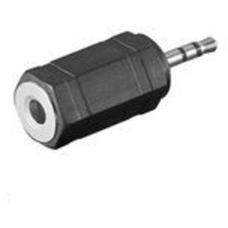 Microconnect 2.5mm - 3.5mm, M-F 3.5mm Schwarz - Kabeladapter (M-F, 2.5mm, 3.5mm, Stecker/Buchse, Schwarz)