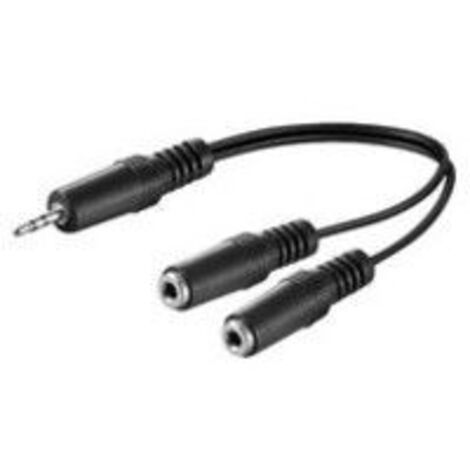 Microconnect 3.5mm - 2 x 3.5mm, M/F Audiokabel 0.2 m 3.5mm 2 x 3.5mm Schwarz - Audiokabel (M/F, 3.5mm, 2 x 3.5mm, 2 x 3.5mm, 0.2 m, Schwarz)