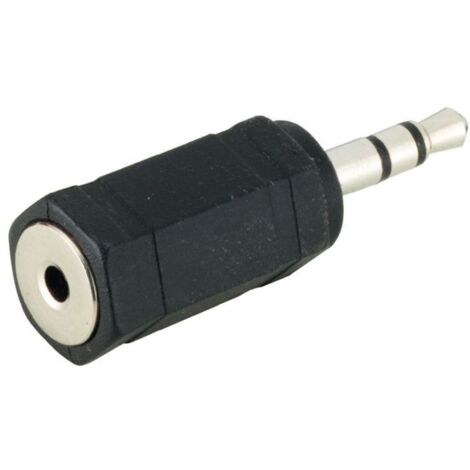 Microconnect 3.5mm/2.5mm M/F 2.5mm Nero - Adattatore per cavo (3.5mm, 2.5mm, Maschio/Femmina, Nero)