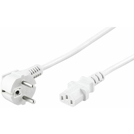 Microconnect 3m IEC 320 - Câble (3 m, connecteur mâle/connecteur femelle, blanc)