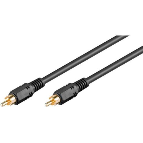 Microconnect 5m, RCA - RCA 5m RCA RCA RCA Noir Cable de Audio - Audio Cables de (RCA - RCA, RCA, mâle, RCA, mâle, 5 m, noir)