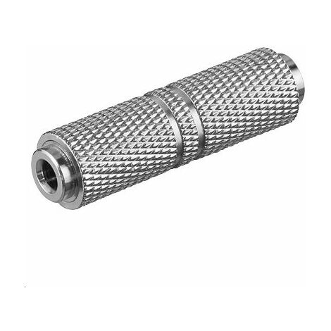 MicroConnect AUDALFF - Adaptateur stéréo (3,5 mm, femelle/femelle), argent