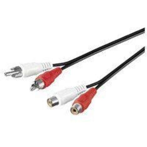 Microconnect AUDCH3 cable de audio 3 m 2 x RCA Negro
