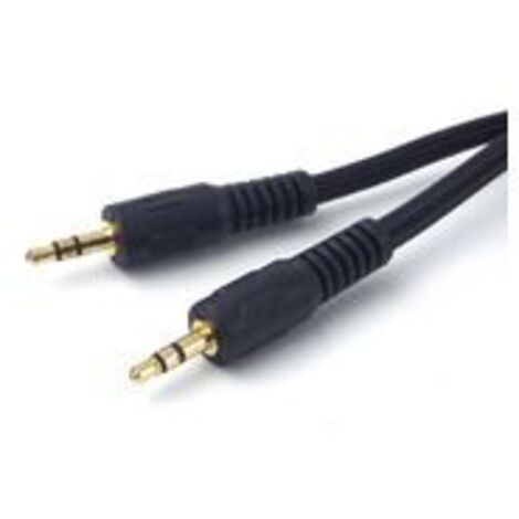 Microconnect AUDLL05 Audiokabel 0.5 m 3.5mm Schwarz - Audiokabel (3.5mm, Stecker, 3.5mm, Stecker, 0.5 m, Schwarz)