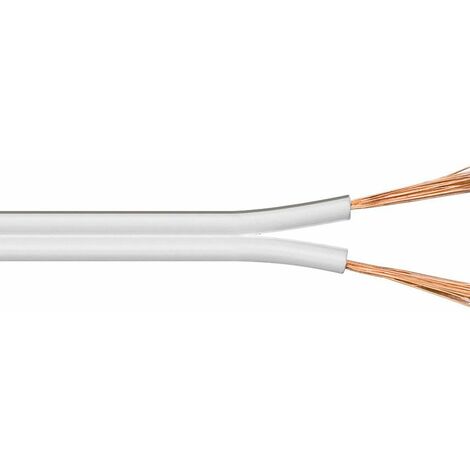 Microconnect AUDSPEAKER6 - Câble de haut-parleur de 100 m, couleur Blanc