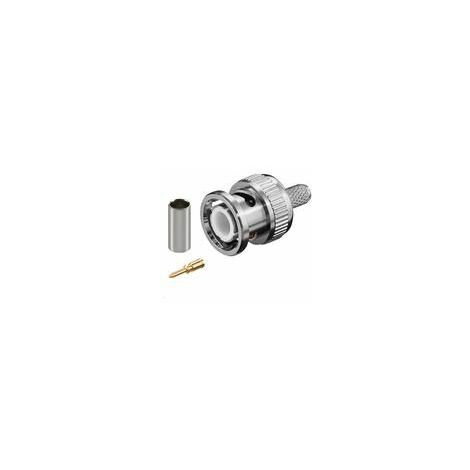 Microconnect BNC - Connettore coassiale (BNC, acciaio inox, metallo, 1 pezzo)