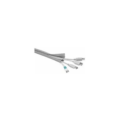 MICROCONNECT CABLESOCK W/HOOK AND LOOP 1,8M TUBE DIMAMETER: 2-4CM SILVER, CABLESOCK2