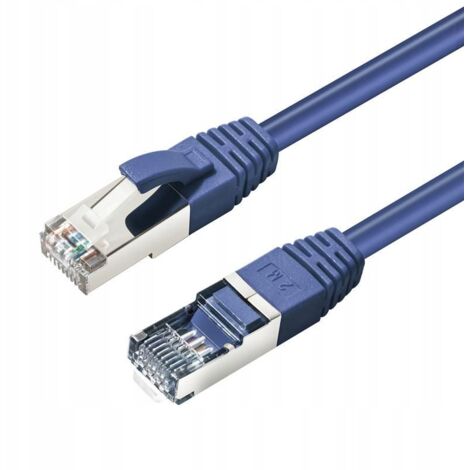 MicroConnect CAT6A S/FTP 10 m Blau LSZH