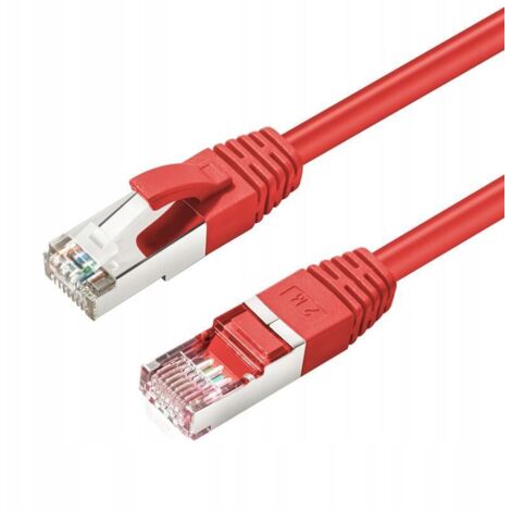 MicroConnect CAT6A S/FTP 1m Rosso LSZH