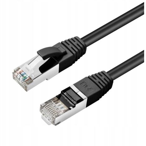 MicroConnect CAT6A S/FTP 3 m Schwarz LSZH
