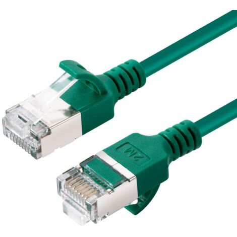 MicroConnect CAT6A U-FTP Slim Netzwerkkabel, LSZH, 5m, Grün, V-FTP6A05G-SLIM