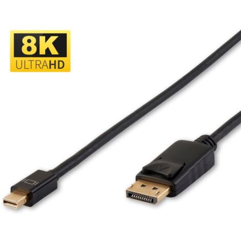 MicroConnect DP-MMG-100MBV1.4 - 1 m - Mini DisplayPort - DisplayPort - Mâle - Mâle - Or