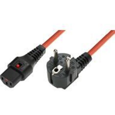 Microconnect EL248S - Kabel (3 m, Stecker / Buchse, C13-Kupplung, Orange)