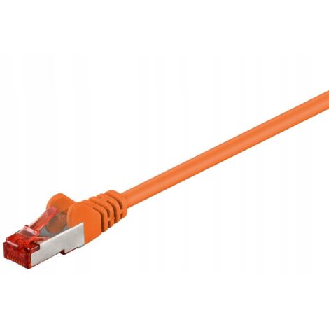 MicroConnect F/UTP CAT6 0,25 m Orange PVC