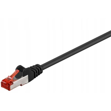 MicroConnect F/UTP CAT6 10 m Schwarzes PVC