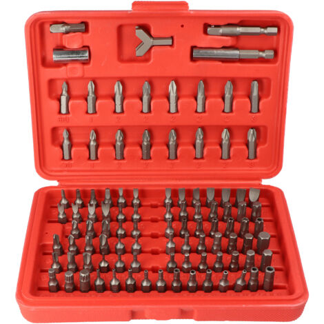 MicroConnect Fixpoint 77045 100er Set rote und silberne Bits