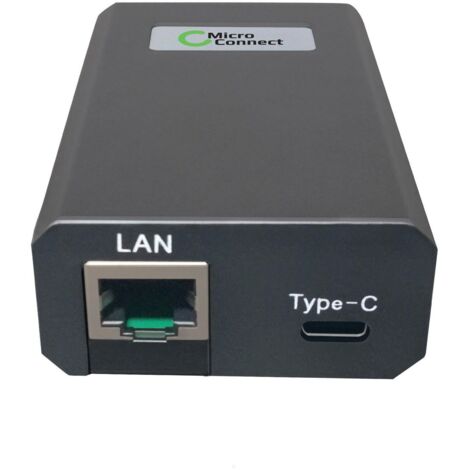 MicroConnect Gigabit PoE - USB-C Konverter 25W