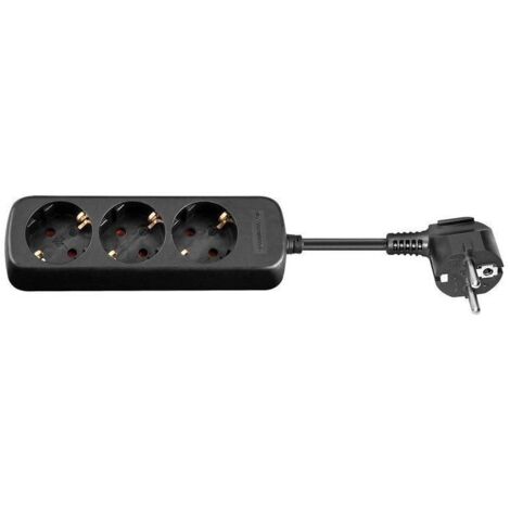 Microconnect GRU0033B limitatore di tensione 3 Uscite AC 3 m Nero - Striscia di alimentazione (3 Uscite AC, 3 m, Nero, 1 Pezzo(i), Alimentazione AC)