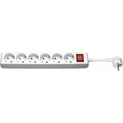 Microconnect GRU006W base múltiple 1,8 m 6 salidas AC Interior Blanco