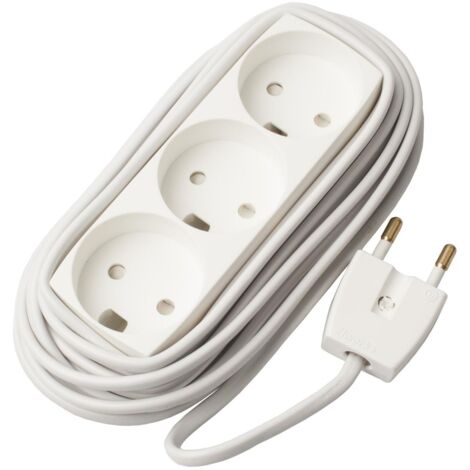 Microconnect GRUELU3H050 base múltiple 5 m 3 salidas AC Blanco
