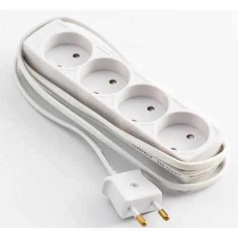 Microconnect GRUELU4H015 base múltiple 1,5 m 4 salidas AC Interior Blanco