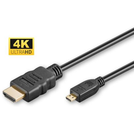 Microconnect HDM19192V2.0D cable HDMI 2 m HDMI tipo D (Micro) HDMI tipo A (Estándar) Negro