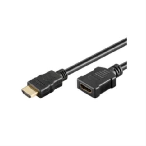 Microconnect HDMI M/F - Cavo HDMI da 1 m tipo A (standard) nero - Cavi HDMI (1 m, HDMI tipo A (standard), HDMI tipo A (standard), nero)