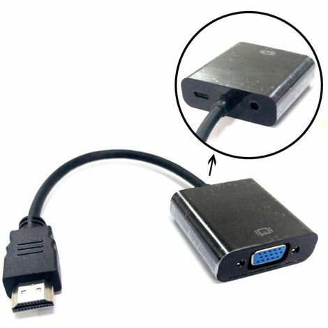 Adaptateur VGA Vers 5 BNC Mâle + Câble Adaptateur VGA M/F - 12cm - Occasion