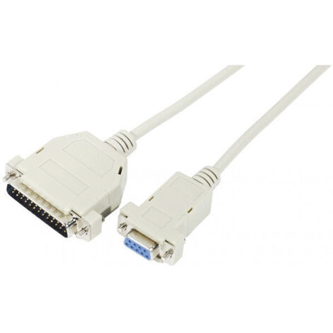 MicroConnect IC-137010 - Kabel für Null-Modem-Verbindung, Farbe weiß