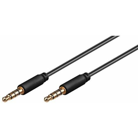Microconnect IPOD016 cavo audio 2 m 3,5mm Nero - Cavi audio (3,5mm, Maschio, 3,5mm, Maschio, 2 m, Nero)
