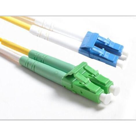 MicroConnect LC/UPC-LC/APC 15m OS2 Glasfaserkabel, FIB447015