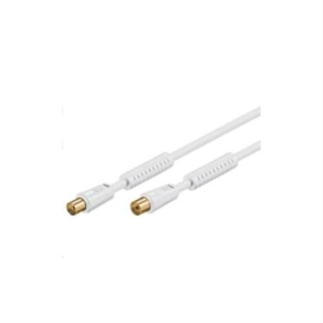 Microconnect M-F 10m - Cable coaxial (10 m, Male Connector/Female Connector, Blanco, 75 Ω)