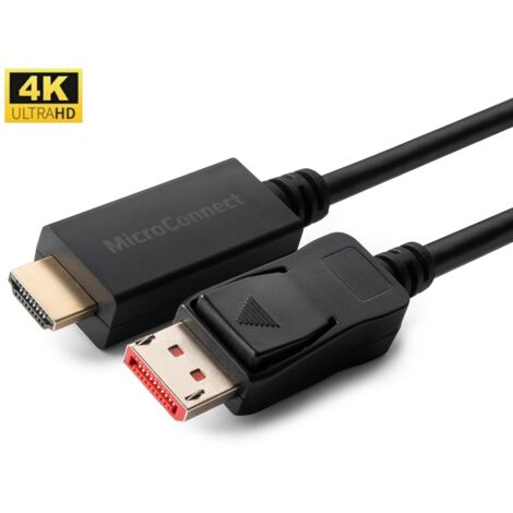 Microconnect MC-DP-HDMI-1504K Adapter de Kabel de video 1.5 m DisplayPort Schwarz