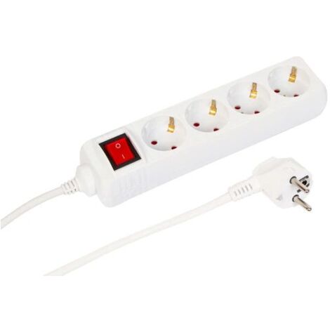 Microconnect MC-GRU00415WS base múltiple 1,5 m 4 salidas AC Interior Blanco