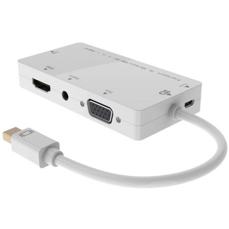 MicroConnect MDPDVIHDMIVGAAA - Mini Displayport - DVI/HDMI/VGA/Audio - Male connector / Female connector - Blanc
