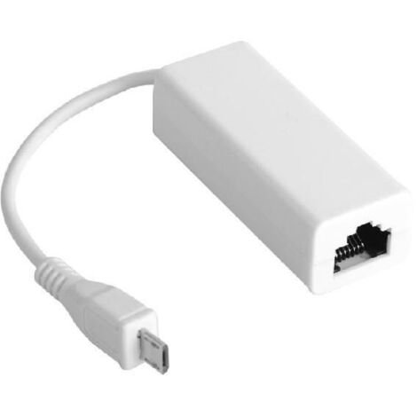 MicroConnect Micro USB - Ethernet Bianco