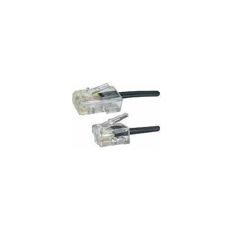 Microconnect MPK455S Telefonkabel 5 m Schwarz - Festnetztelefonkabel (5 m, RJ11, RJ45, Schwarz, Stecker/Buchse)