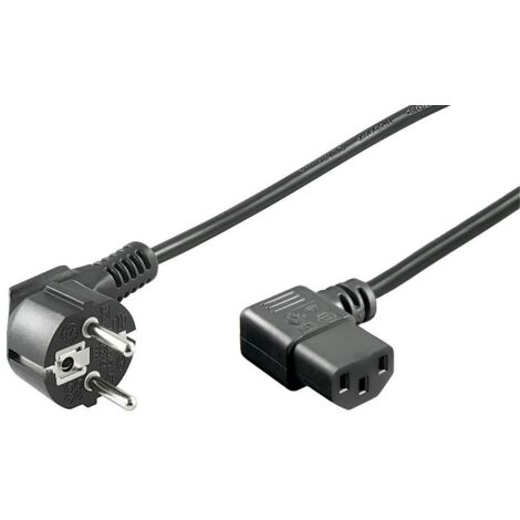 Microconnect PE010510 cable drive Black 1 m CEE7/7 C13 coupler