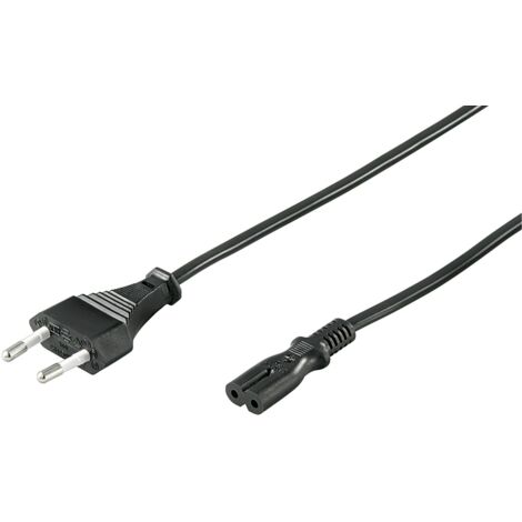 Microconnect PE030713 cable de transmission Black 1.5 m C7 coupler