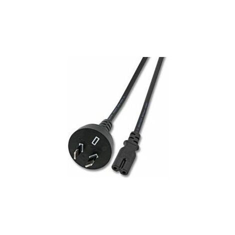 Microconnect PE030718AUSTRALIA - Câble (1.8 m, connecteur mâle/connecteur femelle, coupleur C7, noir)