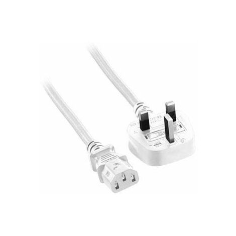 MicroConnect PE090420W câble de transmission White 2 m G-type plug C13 coupler