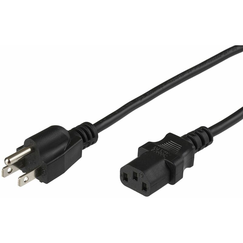 Microconnect - Pe110430 3m Power Plug Type b c13 Coupler Black - Kabel (Stecker/Buchse, Power Plug Type b, c13 Coupler, rechts, rechts, schwarz)