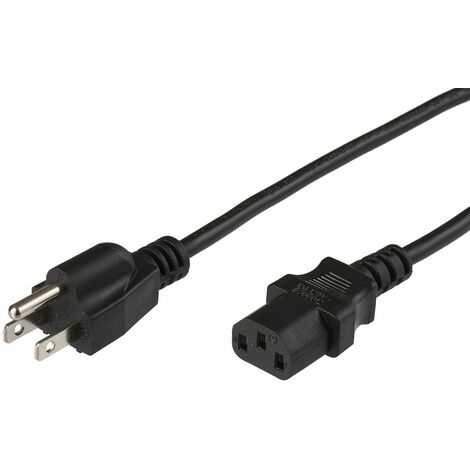 Microconnect - Pe110430 3m Power Plug Type b c13 Coupler Noir - Câble (mâle/femelle, Power Plug Type b, c13 Coupler, Droit, Droit, Noir)