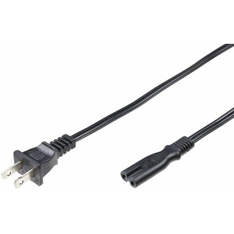 Microconnect PE110718 - Cavo (1,8 m, connettore maschio/femmina, spina tipo A, accoppiatore C7, nero)