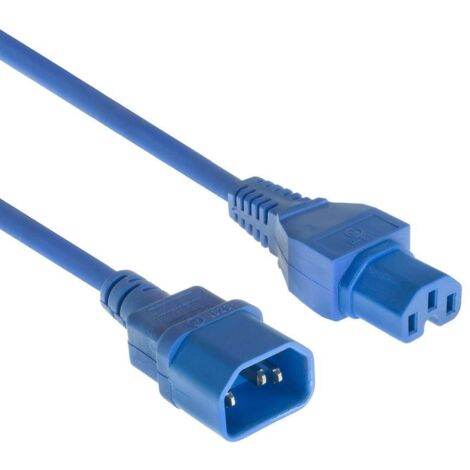 Microconnect PE1415B18 cable de transmission Blue 1.8 m C14 coupler C15 coupler